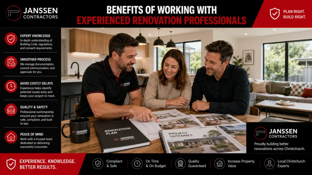 Experienced renovation professionals helping homeowners navigate building consent requirements.